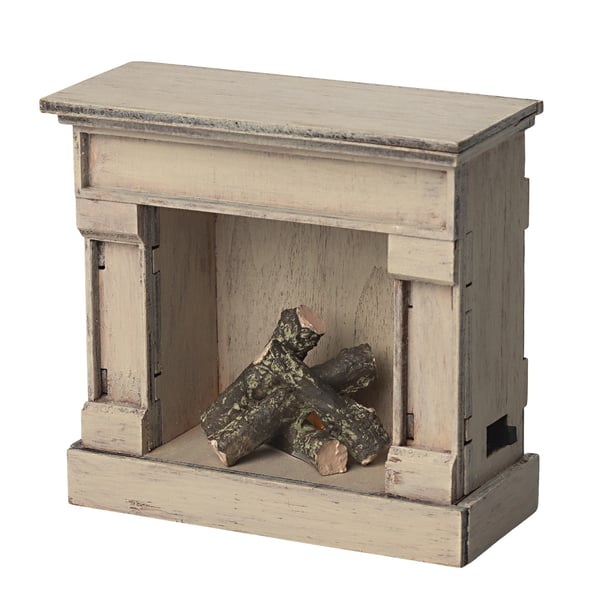 Image of Maileg - Miniature Fireplace off-white