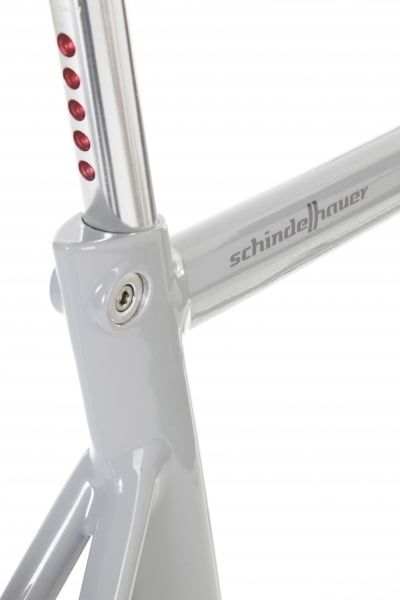 Image of LightSkin seat post with LED rear light Φ25.4mm - silver