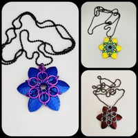 Image 1 of Textured Flower Pendant