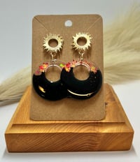 light weight, sparkly resin earrings