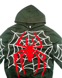 Image 3 of Reworked Spiderweb Cut & Sewn Hoodie Size L