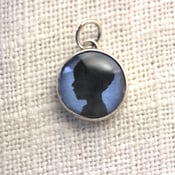 Image of 12 mm Your Child&#x27;s Silhouette Charm You Choose Color