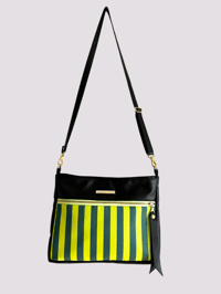 Image 16 of Green stripes crossbody