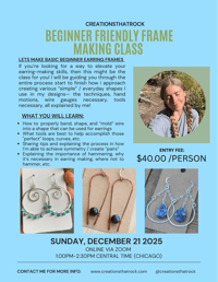 Image 1 of BEGINNER FRAME MAKING CLASS DECEMBER 21
