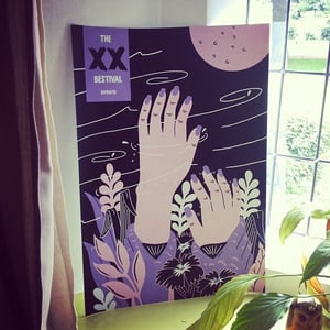 Image of The XX at Bestival Screen Printed poster *Limited Edition*