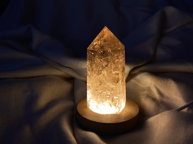 Small LED Wooden Light Bases