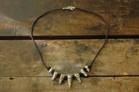 Image 1 of stone age leather necklace