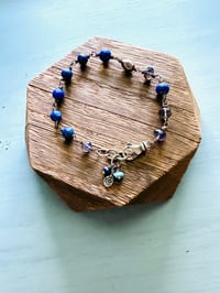 Image 6 of lapis and iolite charm bracelet