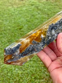 Image 14 of Yellow Fluorite And Moss Agate Obelisk #1169