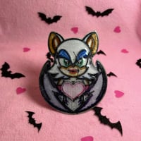 Image 4 of The Bat - 3.5 Inch - Embroidered, Iron-On Patch