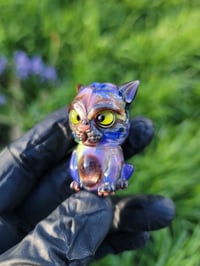 Image 1 of Purple Green Multi Kitty Pendant