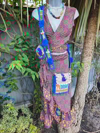 Image 7 of  Jaz min cross body bag and coin purse- Blue 2