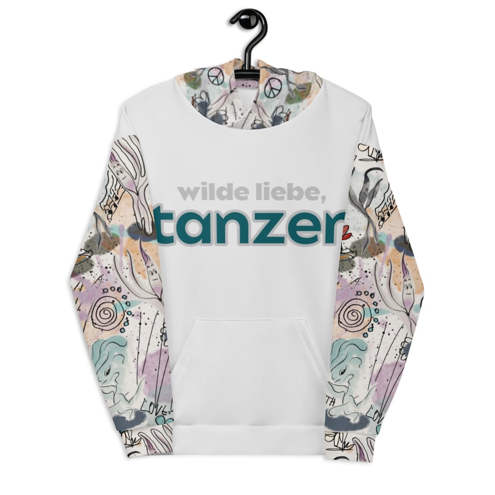 Image of Wilde Liebe Tanzen JoLenzArt Unisex backprint art statement Hoodie