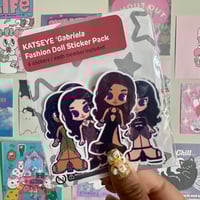 Image 1 of katseye 'gabriela' fashion doll sticker pack.