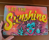 sunshine metal sign 