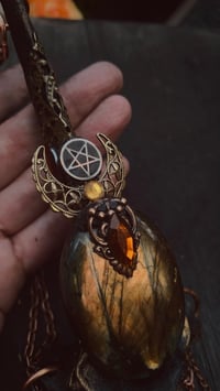 Image 13 of Adorned deer vertebrae talisman 