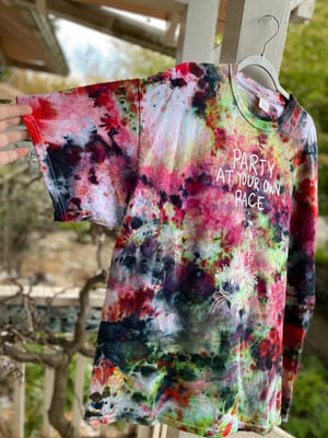 Image of 2XL Party At Your Own Pace Rain Tie Dye Shirt