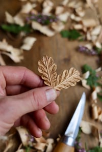Image 3 of Oak Leaf ~ Earrings 