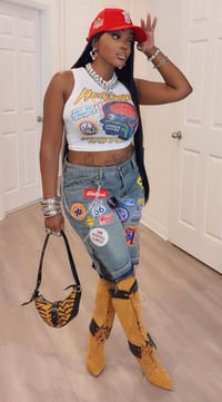 Image 2 of Multi Patch Chain Jorts