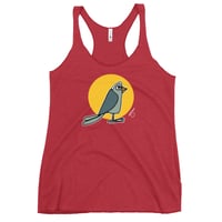 Image 3 of Women's Racerback Bird 1 (Yellow)