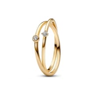 Double Band Gold Ring