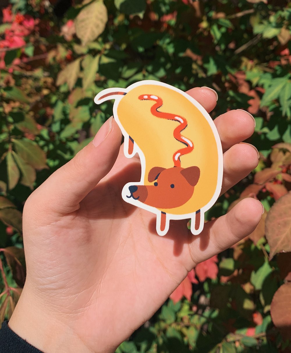 Image of Hot dog & corn dog stickers 