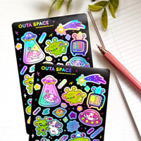 Image 5 of Hologaphic Sticker Sheet - Outa Space