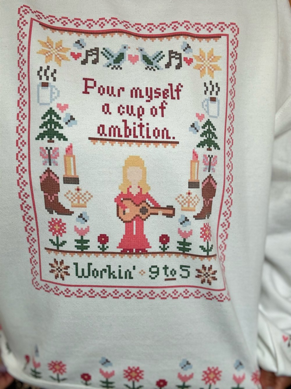 Image of Ambition cross stitch style 