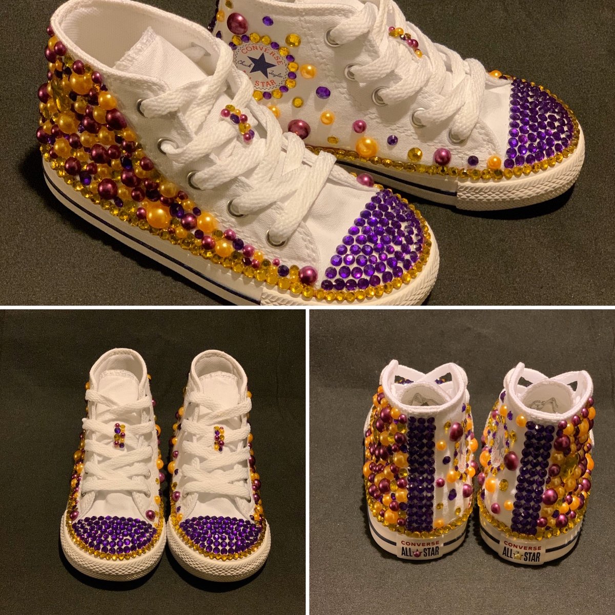 Image of CUSTOM BLINGED SNEAKERS