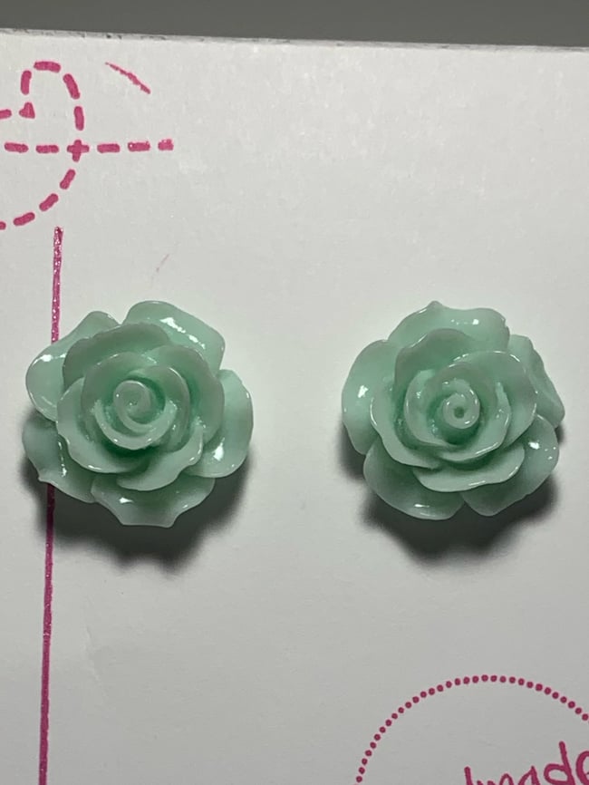 Rose earrings