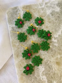 Image 2 of Four Leaf Clover Earrings