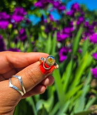 Image 1 of Florals on moonstone 