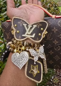 Image 1 of Butterfly Stack Bracelets Brown gold