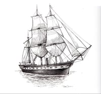 Ship Sloop Peacock 9” X 9”