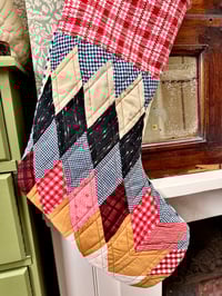 Image 4 of Antique American Quilt Stocking