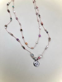 Image 4 of Moonbow crystal beaded necklace