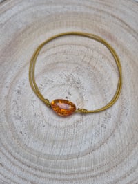 Image 4 of Bracelet cordon ambre naturelle taille adulte