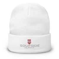 Image 1 of Black Soufside Clayco Beanie (Red & White Lettering)