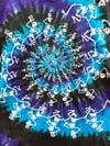 Grateful Dead 1990 Spiral Skeletons T-Shirt - Size L