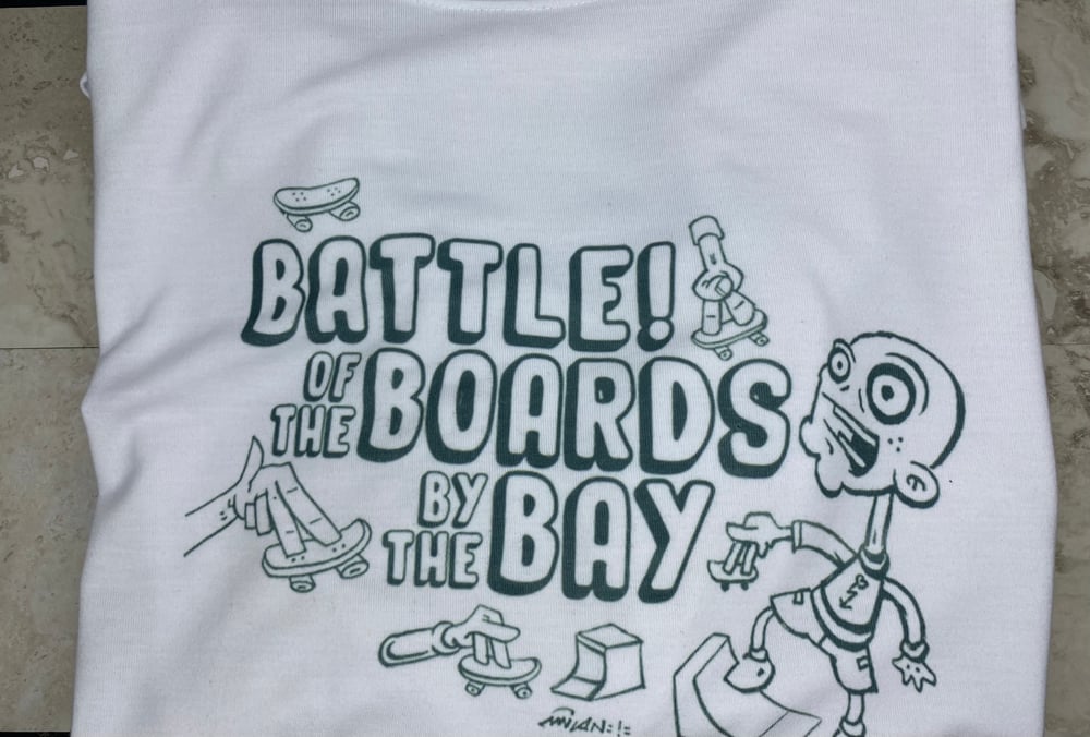 Image of Battle Of The Boards By The Bay Event Tee 