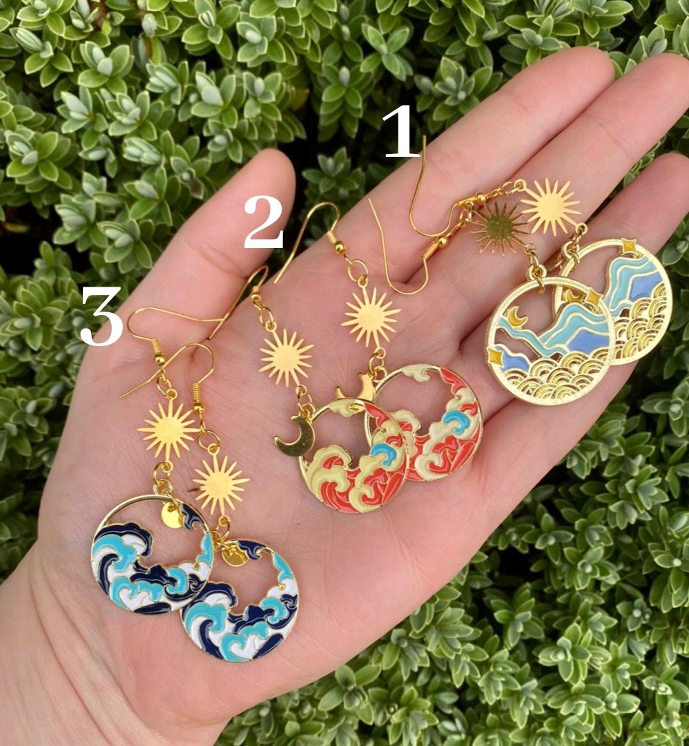 summer day earrings!