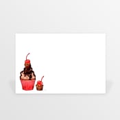 Image of cupcakes flat cards (set of ten)