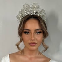 Image 2 of The "Genevieve" Pearl & Petal Crown