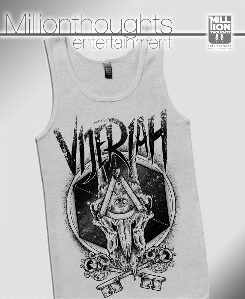 Image of Skulls &#x27;n Keys - Tank - GREY