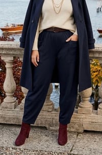 Image 3 of SIENNA - SCUBA POCKET BARREL TROUSERS