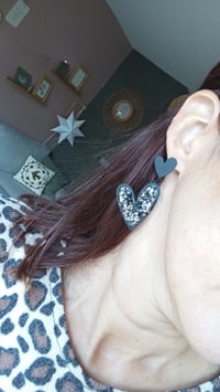 Image 3 of Boucles d'oreilles Love glitter