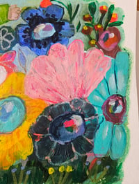 Image 4 of Field of flowers - original painting