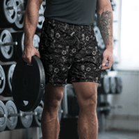 Image 3 of Frostbite Camo Unisex Athletic Shorts