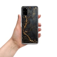 Image 10 of Gold and Black Tattered Texture Gnarled Roots Goth Inspired Clear Case for Samsung®