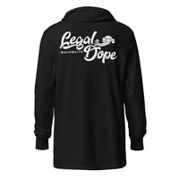 Image 1 of Blowin Smoke Hooded long-sleeve Cotton T